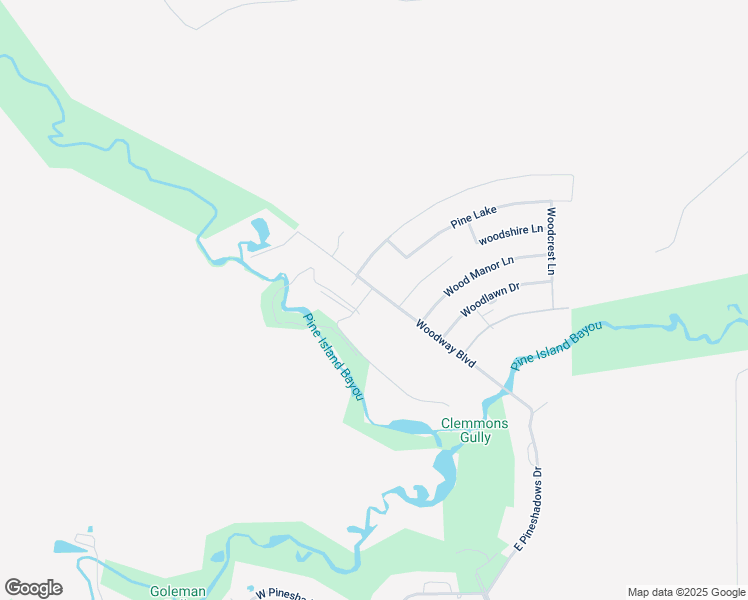 map of restaurants, bars, coffee shops, grocery stores, and more near 1350 Woodway Boulevard in Sour Lake