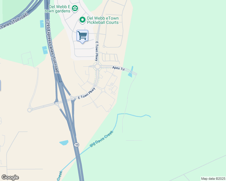 map of restaurants, bars, coffee shops, grocery stores, and more near R R G Skinner Parkway in Jacksonville