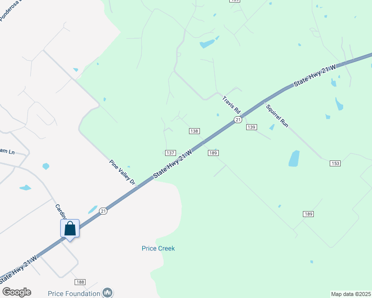 map of restaurants, bars, coffee shops, grocery stores, and more near 104 Alum Creek Drive in Paige