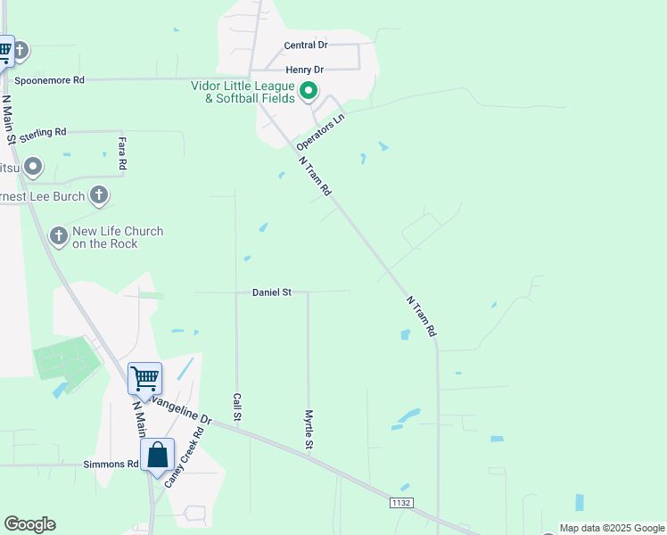 map of restaurants, bars, coffee shops, grocery stores, and more near in Vidor