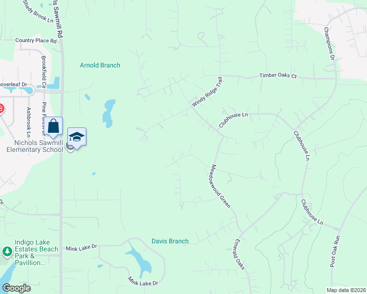 map of restaurants, bars, coffee shops, grocery stores, and more near 28213 Meadow Forest in Magnolia
