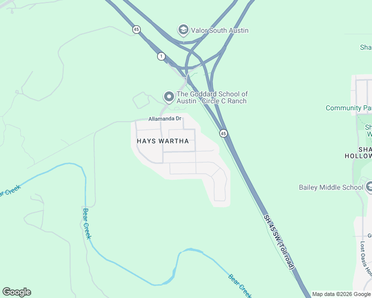 map of restaurants, bars, coffee shops, grocery stores, and more near 5109 Rain Lily Drive in Austin