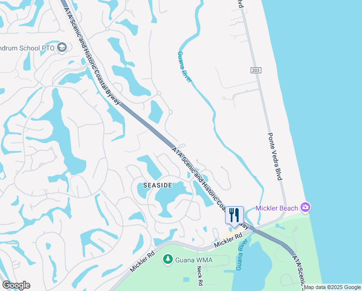 map of restaurants, bars, coffee shops, grocery stores, and more near 200 Bermuda Bay Circle in Ponte Vedra Beach