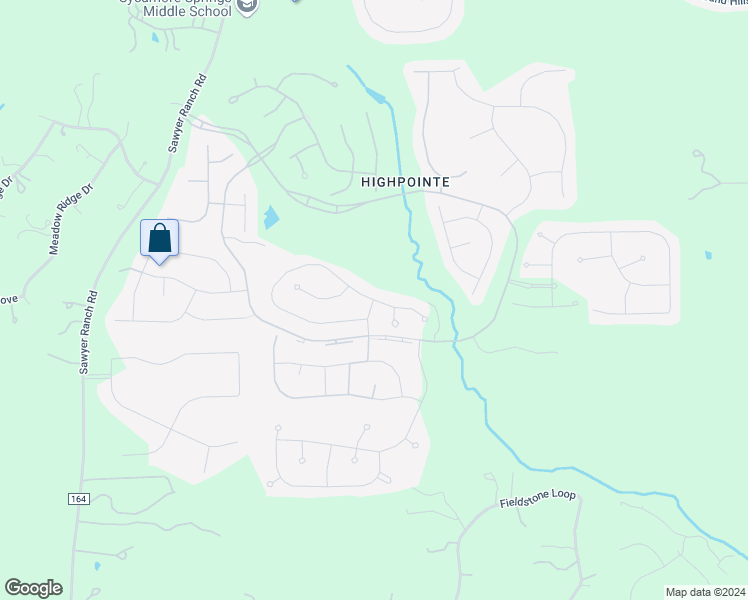 map of restaurants, bars, coffee shops, grocery stores, and more near Grassy Field Road in Austin
