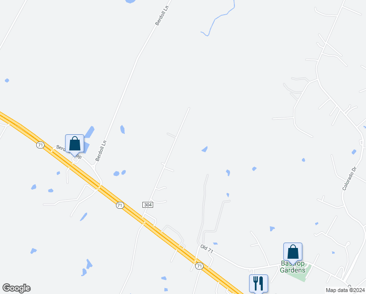 map of restaurants, bars, coffee shops, grocery stores, and more near 185 Mesa Verde Dr in Cedar Creek