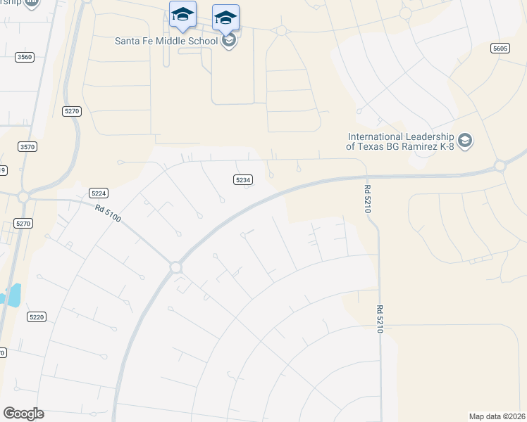 map of restaurants, bars, coffee shops, grocery stores, and more near Road 5210 in Cleveland