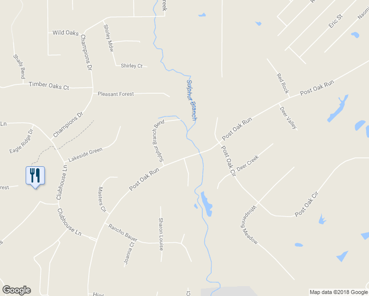 map of restaurants, bars, coffee shops, grocery stores, and more near 28933 Post Oak Run in Magnolia