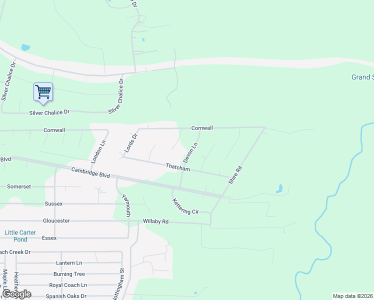 map of restaurants, bars, coffee shops, grocery stores, and more near 19124 Devon Lane in New Caney