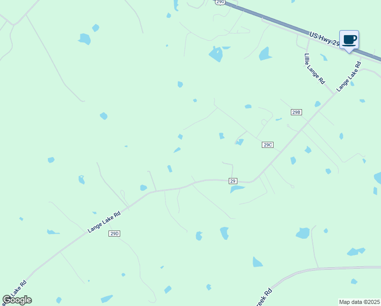 map of restaurants, bars, coffee shops, grocery stores, and more near 1106 Lange Lake Road in Brenham