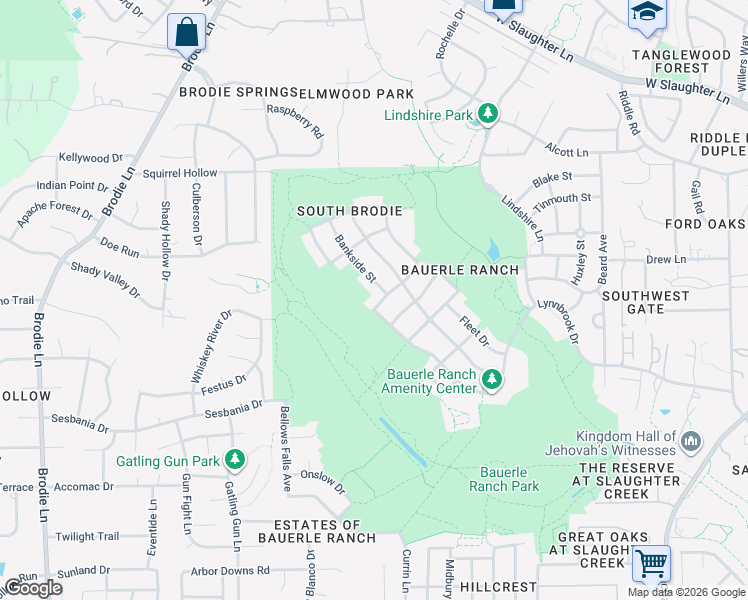 map of restaurants, bars, coffee shops, grocery stores, and more near 10820 Pall Mall Drive in Austin