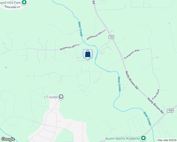 map of restaurants, bars, coffee shops, grocery stores, and more near 13501 Evergreen Way in Austin