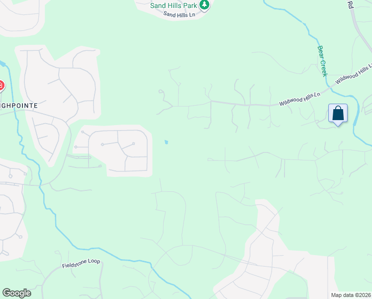 map of restaurants, bars, coffee shops, grocery stores, and more near 689 Wild Rose Drive in Austin