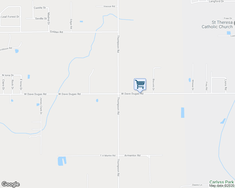 map of restaurants, bars, coffee shops, grocery stores, and more near 1300 West Dave Dugas Road in Sulphur