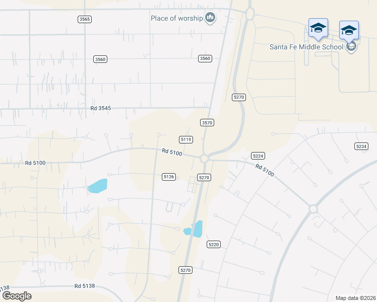 map of restaurants, bars, coffee shops, grocery stores, and more near 1466 Road 5100 in Cleveland
