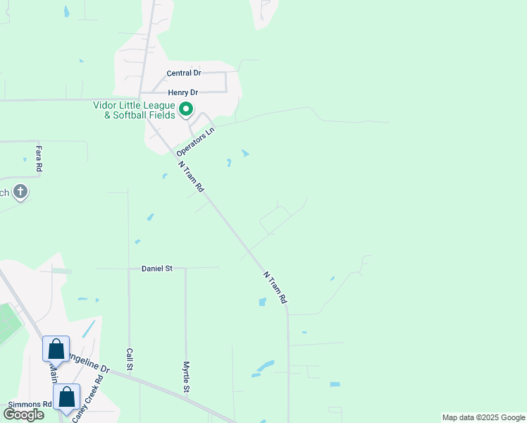 map of restaurants, bars, coffee shops, grocery stores, and more near 1225 Osteen Street in Vidor