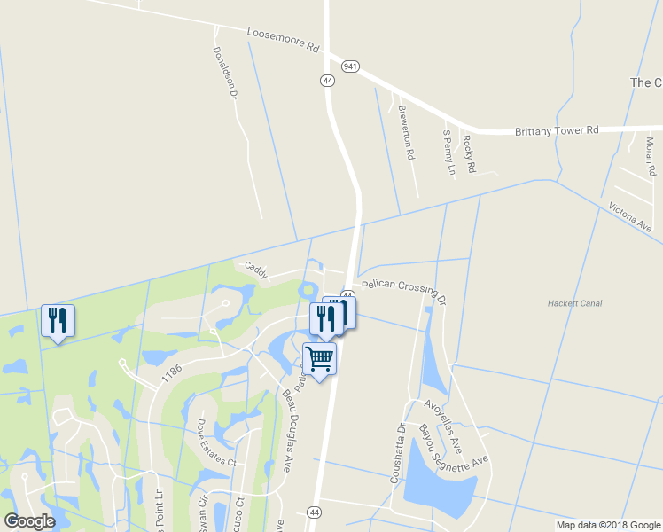map of restaurants, bars, coffee shops, grocery stores, and more near 40019 Champion Tif Drive East in Gonzales
