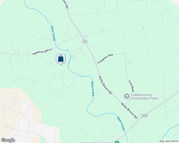 map of restaurants, bars, coffee shops, grocery stores, and more near 13405 Evergreen Way in Austin
