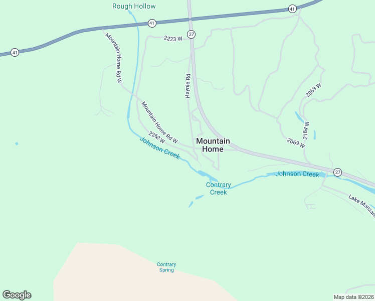 map of restaurants, bars, coffee shops, grocery stores, and more near 160 Creek Ridge Trail West in Mountain Home