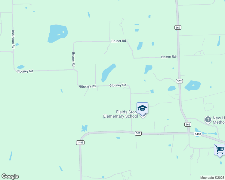 map of restaurants, bars, coffee shops, grocery stores, and more near 32212 Giboney Road in Hempstead