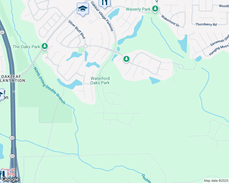 map of restaurants, bars, coffee shops, grocery stores, and more near 3436 Crane Hill Court in Orange Park
