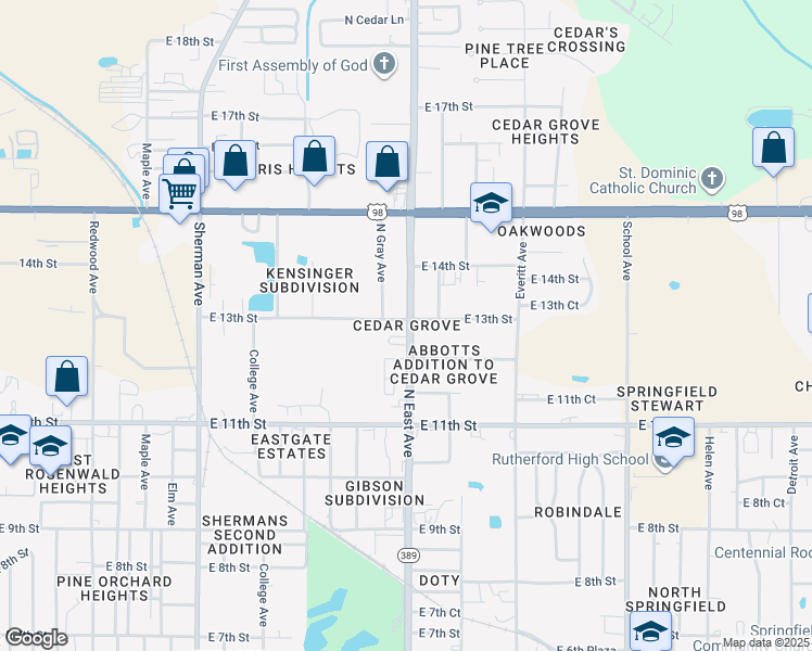 map of restaurants, bars, coffee shops, grocery stores, and more near in Bay County