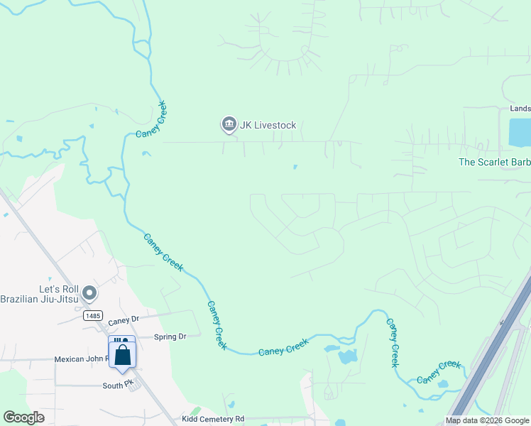 map of restaurants, bars, coffee shops, grocery stores, and more near 23229 Brook Forest Street in New Caney