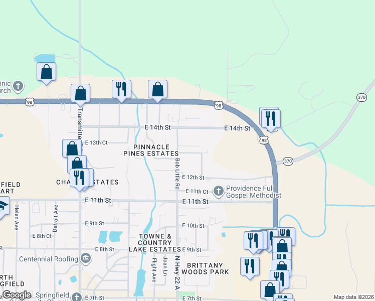 map of restaurants, bars, coffee shops, grocery stores, and more near 1240 Bob Little Road in Panama City