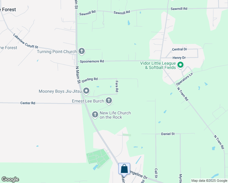 map of restaurants, bars, coffee shops, grocery stores, and more near 290 Shannon Road in Vidor