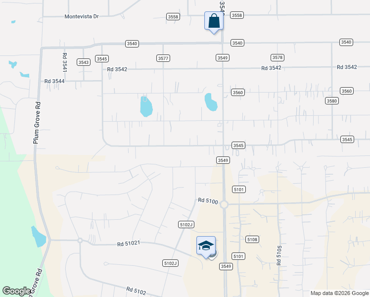 map of restaurants, bars, coffee shops, grocery stores, and more near 1040 County Road 3545 in Cleveland