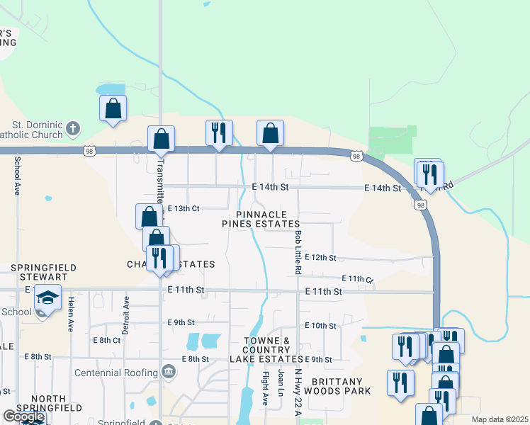 map of restaurants, bars, coffee shops, grocery stores, and more near Delisa Avenue in Panama City