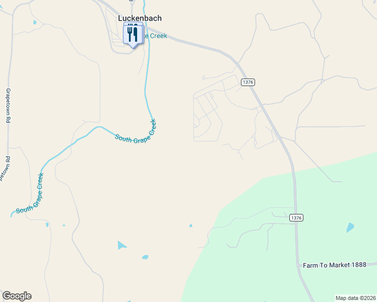 map of restaurants, bars, coffee shops, grocery stores, and more near Farm to Market 1376 in Fredericksburg