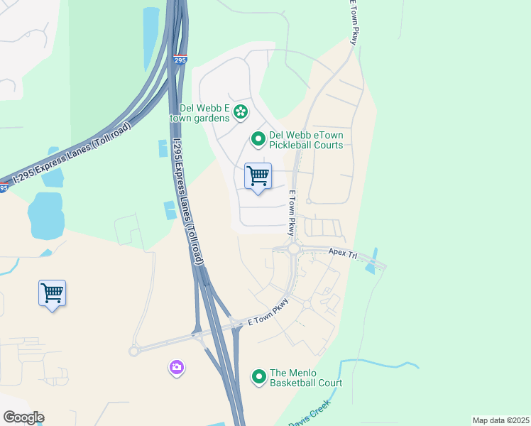 map of restaurants, bars, coffee shops, grocery stores, and more near 11227 Prescott Court in Jacksonville