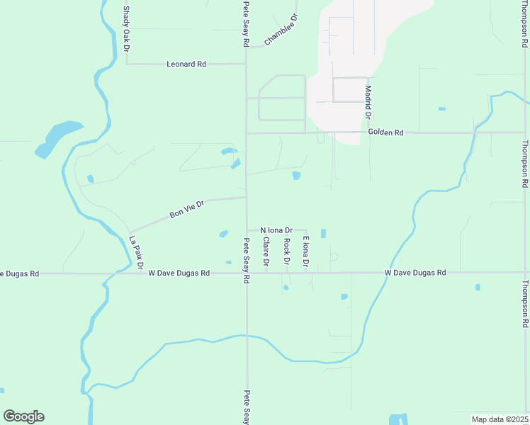 map of restaurants, bars, coffee shops, grocery stores, and more near 5125 Pete Seay Road in Sulphur