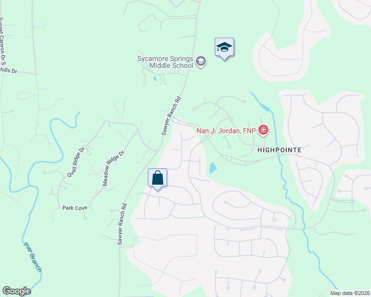 map of restaurants, bars, coffee shops, grocery stores, and more near 334 Blazing Star Drive in Austin