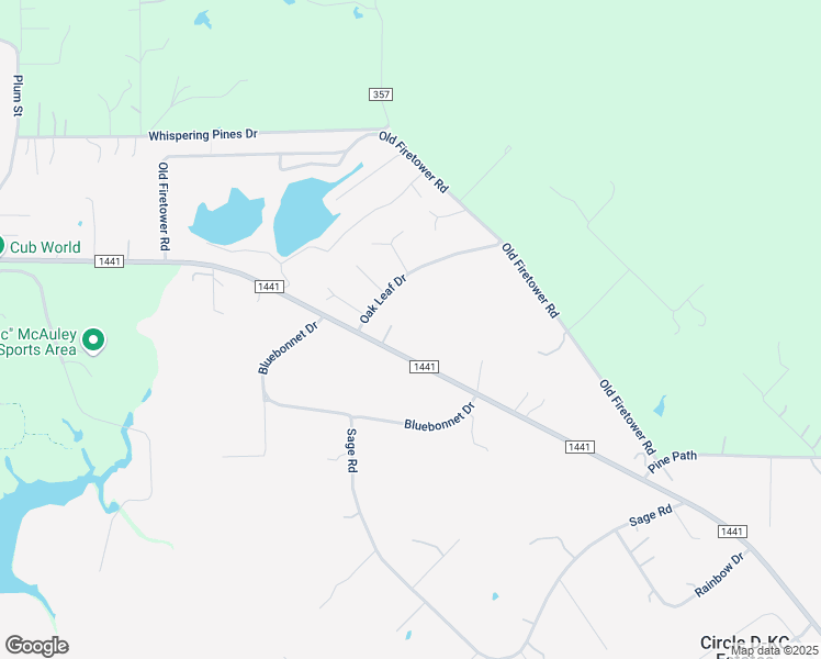map of restaurants, bars, coffee shops, grocery stores, and more near 976 Farm to Market Road 1441 in Bastrop