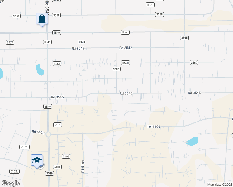 map of restaurants, bars, coffee shops, grocery stores, and more near 1889 Road 3545 in Cleveland