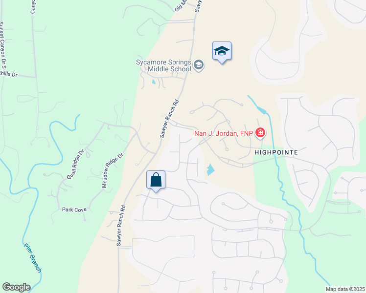 map of restaurants, bars, coffee shops, grocery stores, and more near 334 Blazing Star Drive in Austin