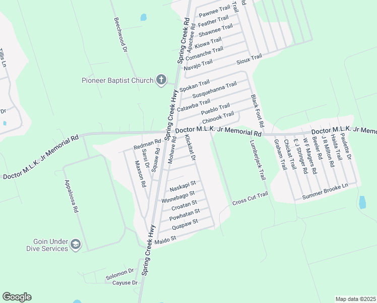 map of restaurants, bars, coffee shops, grocery stores, and more near 32 Yuma Street in Crawfordville