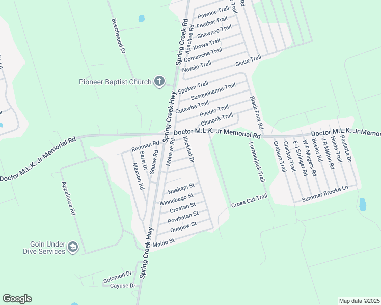 map of restaurants, bars, coffee shops, grocery stores, and more near 32 Yuma Street in Crawfordville