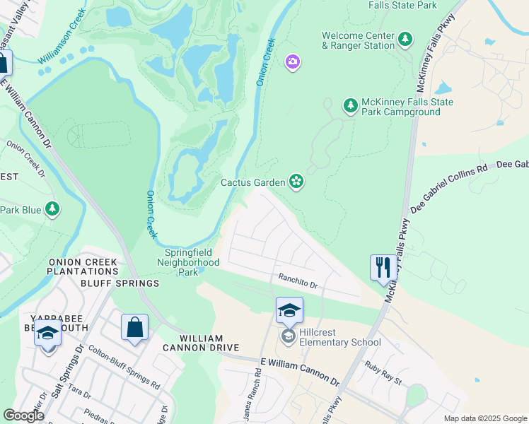 map of restaurants, bars, coffee shops, grocery stores, and more near 6612 Paseo San Lucas Lane in Austin