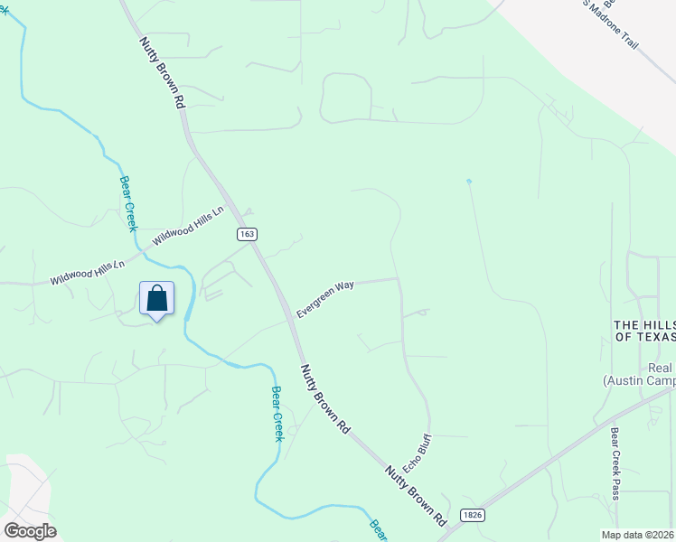 map of restaurants, bars, coffee shops, grocery stores, and more near 13312 Evergreen Way in Austin