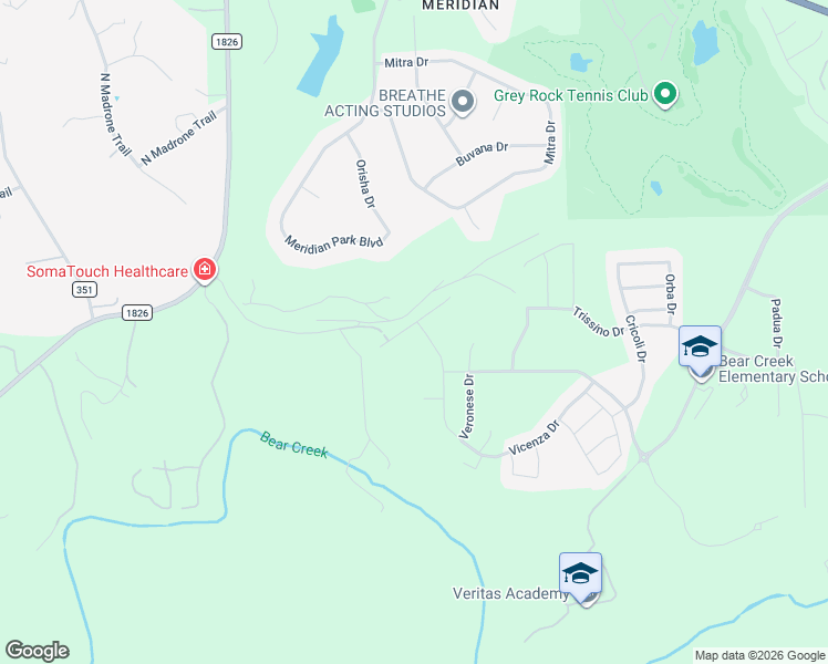 map of restaurants, bars, coffee shops, grocery stores, and more near 12905 Mitica Drive in Austin
