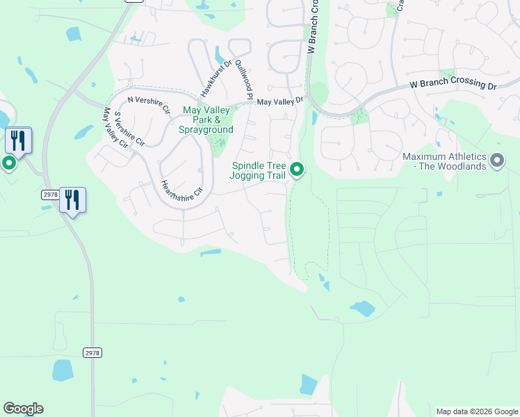 map of restaurants, bars, coffee shops, grocery stores, and more near 24 Florentino Vine Place in Magnolia