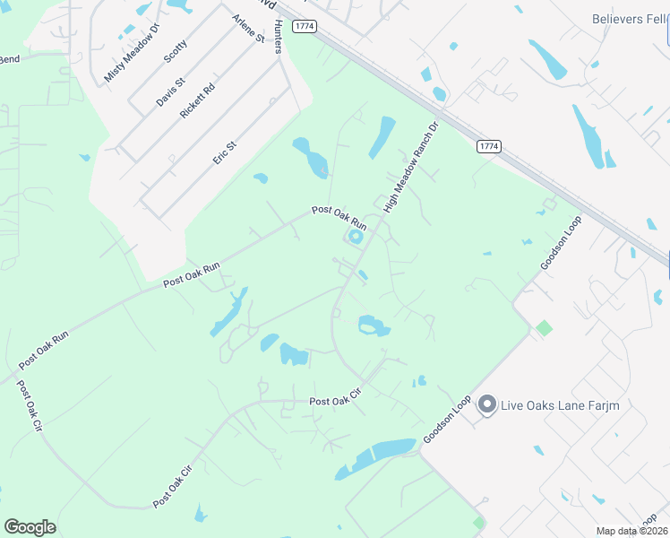 map of restaurants, bars, coffee shops, grocery stores, and more near 624 High Meadow Ranch Drive in Magnolia