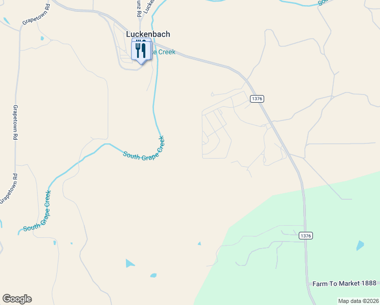 map of restaurants, bars, coffee shops, grocery stores, and more near 133 Arch Ray Loop in Fredericksburg