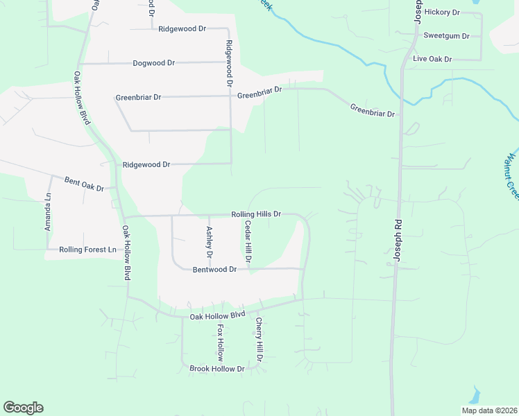 map of restaurants, bars, coffee shops, grocery stores, and more near 25380 Rolling Hills Drive in Magnolia