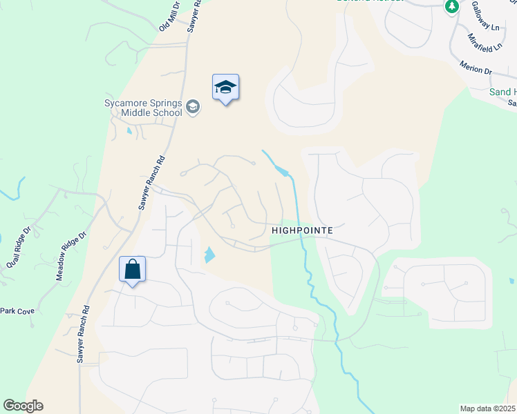 map of restaurants, bars, coffee shops, grocery stores, and more near 291 Winecup Way in Austin