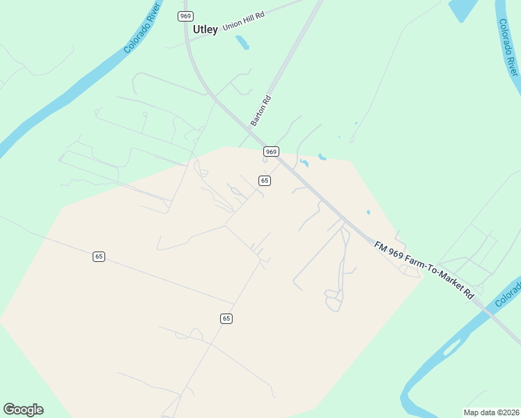 map of restaurants, bars, coffee shops, grocery stores, and more near 179 Wilbarger Bend Road in Bastrop