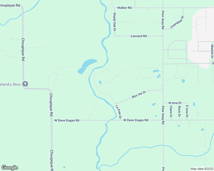 map of restaurants, bars, coffee shops, grocery stores, and more near 5001-5099 La Paix Dr in Sulphur
