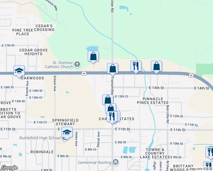map of restaurants, bars, coffee shops, grocery stores, and more near 1437-1479 Transmitter Rd in Panama City